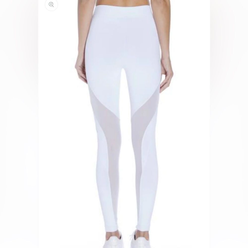 Koral Frame High Rise Leggings in white with sheer mesh panels BNWT - Picture 5 of 7